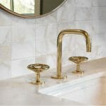 Calacatta Oro 3x6 Massa Bathroom Install
