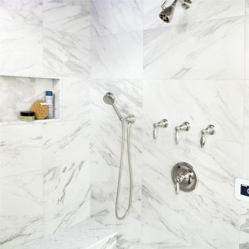 Eterno Carrara 13x26 Porcelain floor and wall tile install