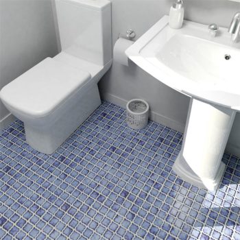 Hudson Tangier Mosaic Sapphire Bathroom