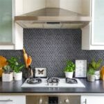 Hudson Hex 1 inch Porcelain Mosaic Imperial Grey Install