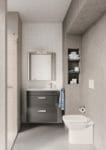 Maiolica 4x10 White Bathroom Install