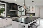 Marbles Carrara White Floor Marmo Nero Backsplash Kitchen Install 2