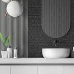 Simple Stone Nero Triangle Bathroom Install