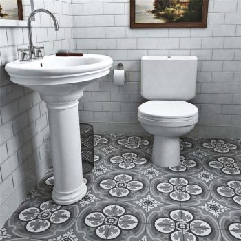 queen mary storm cemento 8x8 cement handmade floor and wall tile install