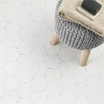 solaro white costahex 6 inch hexagon matte porcelain install